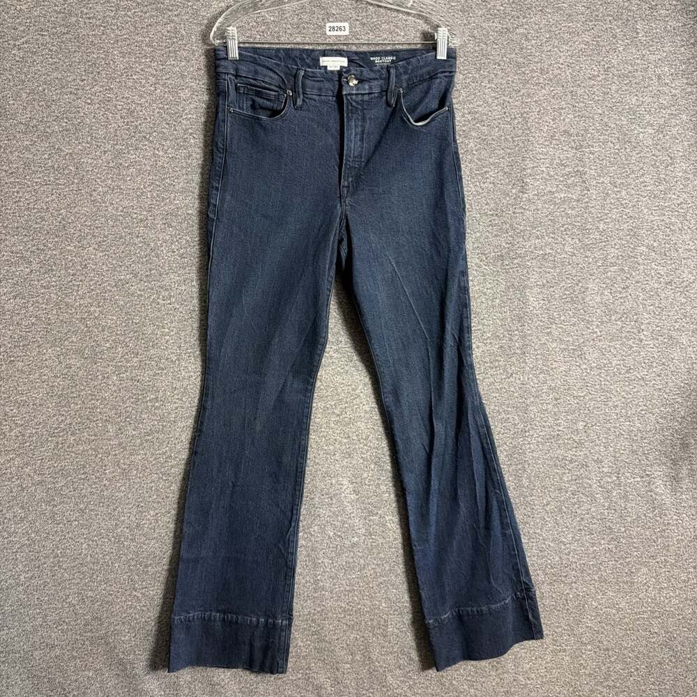 Good American Women's Size 10/30 Blue Denim Good Classic Bootcut Boot High-Rise